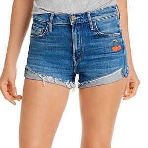 MOTHER Denim Rascal Cherry Short